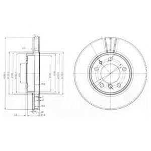 Тормозной диск BG3037 DELPHI
