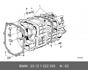 Прокладка, впускной / выпускной коллектор 23 12 1 222 359 BMW
