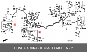 Шланг тормозной 01464STXA00 HONDA