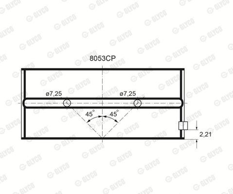 Подшипник 8053CP GLYCO