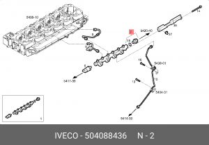 Клапан, рециркуляция ОГ 504088436 IVECO