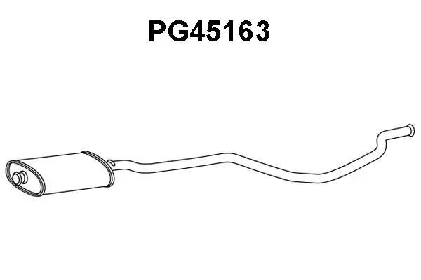 Предглушитель выхлопных газов PG45163 VENEPORTE