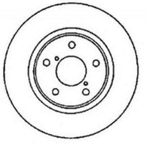 Тормозной диск 561536B BENDIX JURID