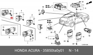 Деталь 35850TA0Y01 HONDA