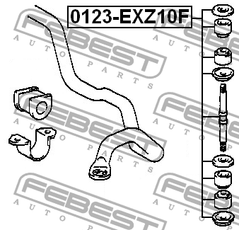 Стойка стабилизатора 0123-EXZ10F FEBEST