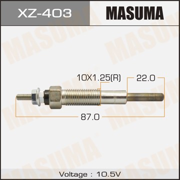 Свеча накаливания XZ403 MASUMA