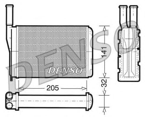 Теплообменник, отопление салона DRR23010 DENSO