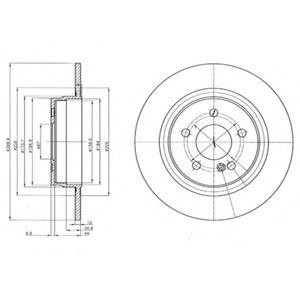 Диск тормозной BG4153 DELPHI
