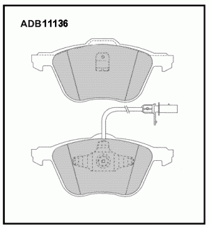 Колодки тормозные дисковые ADB11136 ALLIED NIPPON