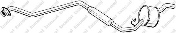 Средний глушитель выхлопных газов 286313 BOSAL