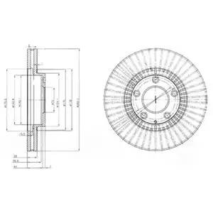 Тормозной диск BG4027 DELPHI