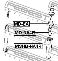 Пыльник амортизатора подвески MSHBNA4R FEBEST