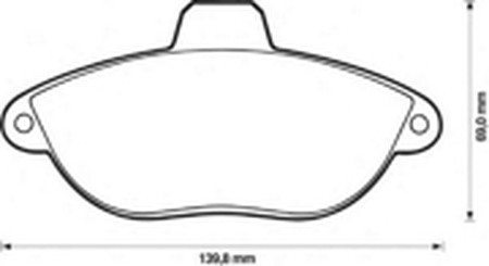 Комплект тормозных колодок, диско 571843B BENDIX JURID