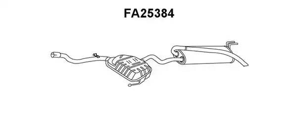 Глушитель выхлопных газов конечный FA25384 VENEPORTE