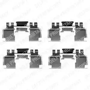 Комплектующие, колодки дискового тормоза LX0389 DELPHI