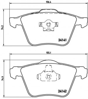 Комплект тормозных колодок, диско P86018 BREMBO