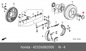 Деталь 42326SB2000 HONDA