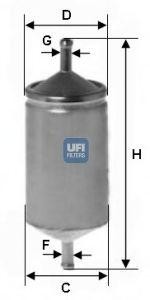 Топливный фильтр 31.501.00 UFI