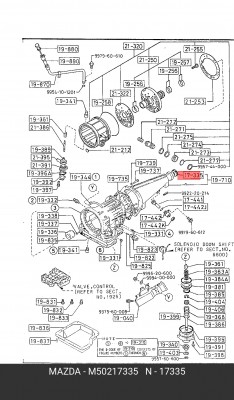 Сальник КПП M502-17-335 MAZDA