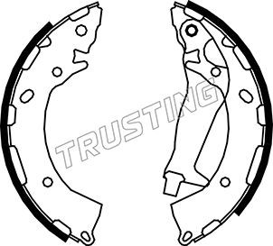 Комплект тормозных колодок 046.213 TRUSTING