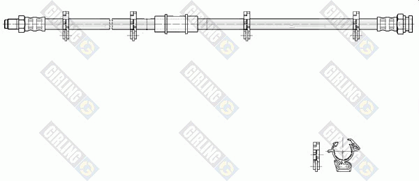 Тормозной шланг 9002192 GIRLING