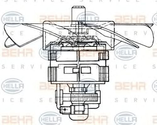 Электродвигатель, вентиляция салона 8EW009160371 HELLA