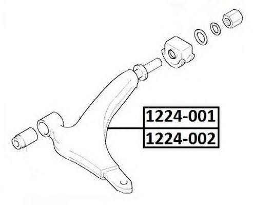 Рычаг подвески 1224-002 ASVA