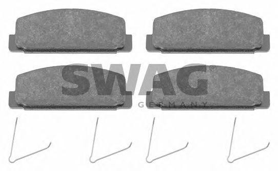 Комплект тормозных колодок, диско 83 91 6500 SWAG