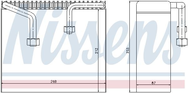 Испаритель, кондиционер 92068 NISSENS
