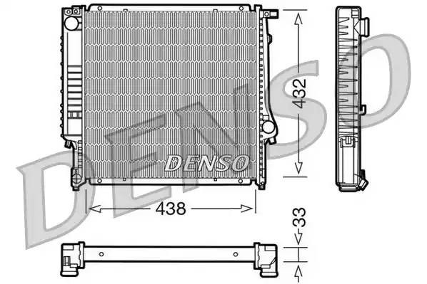 Радиатор, охлаждение двигател DRM05022 DENSO