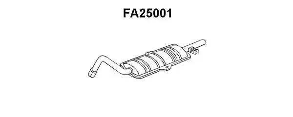 Глушитель выхлопных газов конечный FA25001 VENEPORTE