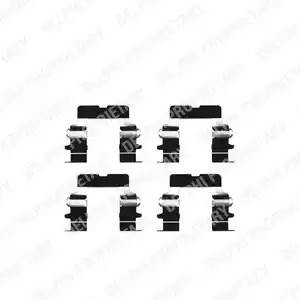 Комплектующие, колодки дискового тормоза LX0225 DELPHI