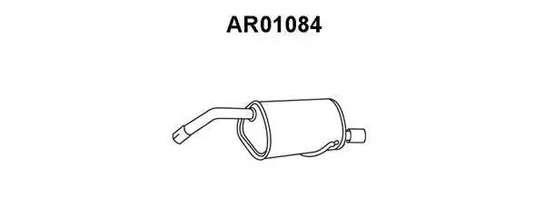 Глушитель выхлопных газов конечный AR01084 VENEPORTE