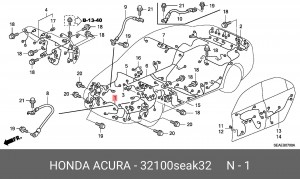 Жгут проводов 32100SEAK32 HONDA