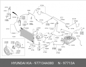 Клиновой ремень 97713-4A080 HYUNDAI KIA