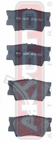 Колодки тормозные дисковые AKDC-6247 AKYOTO