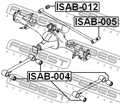 Сайлентблок ISAB-004 FEBEST