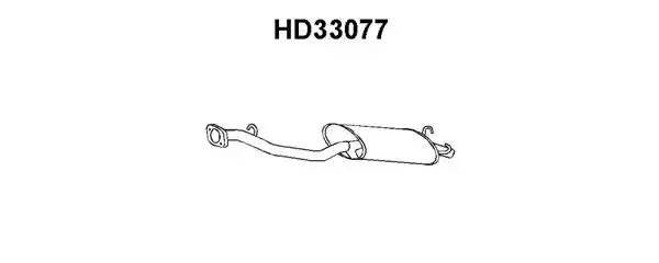 Глушитель выхлопных газов конечный HD33077 VENEPORTE