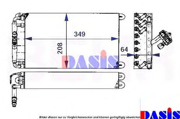 Испаритель, кондиционер 820570N AKS DASIS