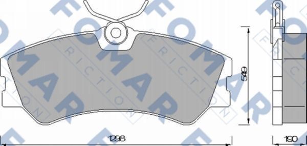 Колодки тормозные дисковые 51463781 ROULUNDS BRAKING