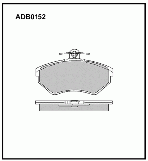 Колодки тормозные дисковые ADB0152 ALLIED NIPPON