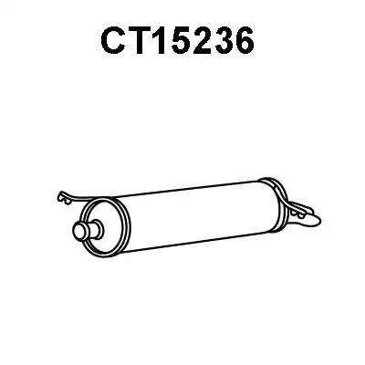 Глушитель выхлопных газов конечный CT15236 VENEPORTE