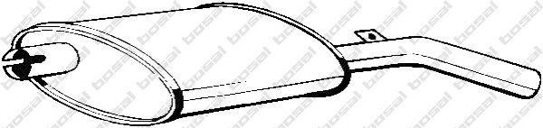Глушитель выхлопных газов конечный 200336 BOSAL