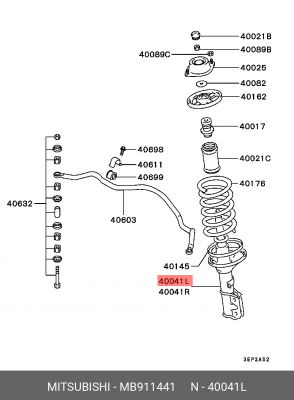 Амортизатор MB911441 MITSUBISHI
