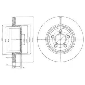 Тормозной диск BG4073 DELPHI