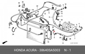 Осушитель, кондиционер 38640SA5003 HONDA