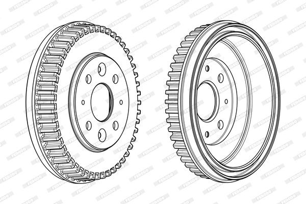 Комплект тормозных колодок, диско FSL541 FERODO