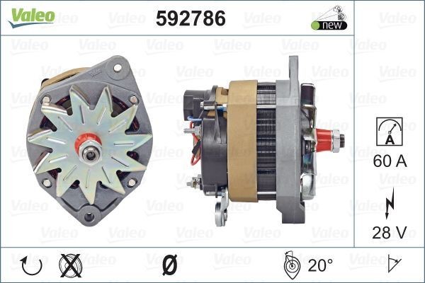 Генератор 592786 VALEO PHC