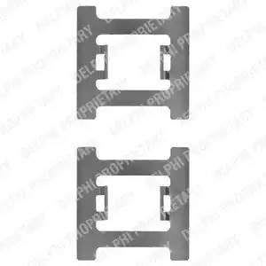Комплектующие, колодки дискового тормоза LX0121 DELPHI