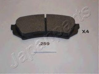 Комплект тормозных колодок, диско PP259AF JAPAN PARTS GROUP